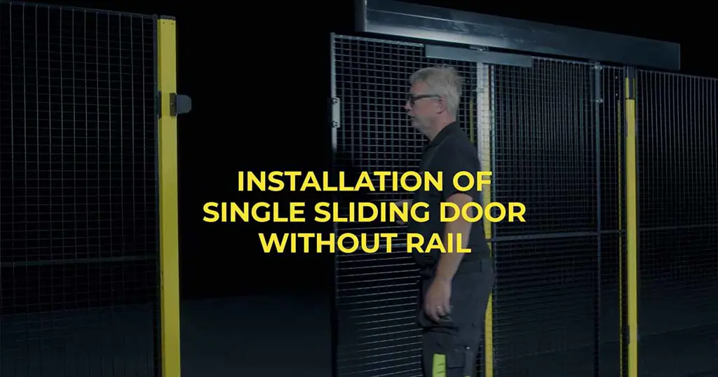 Installazione di Porta scorrevole singola senza guida con Axelent