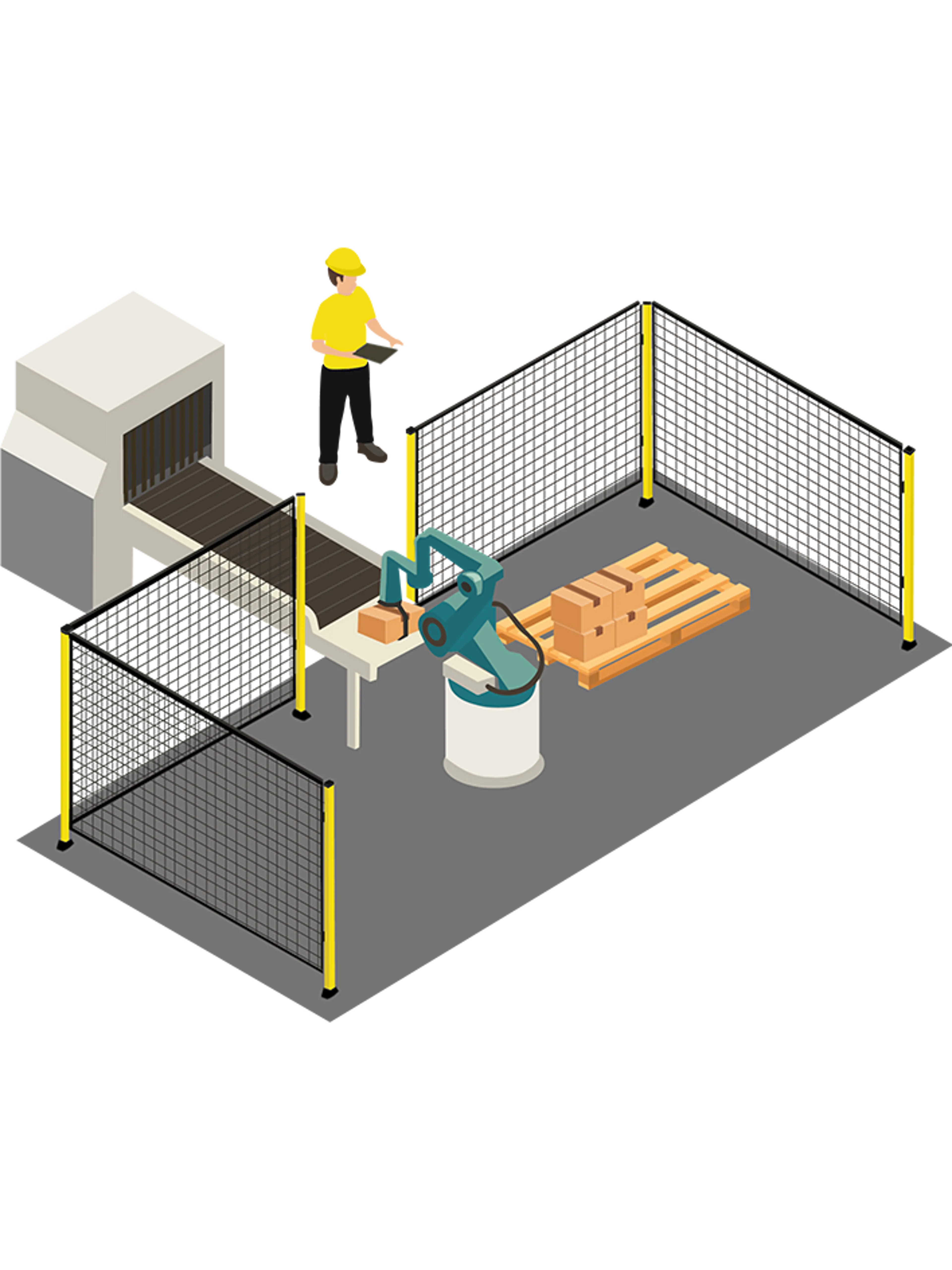 I robot collaborativi sono progettati per muoversi a velocità e con forze tali da non causare danni alle persone in caso di contatto o impatto.