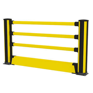 Pedonale con barriera a pavimento