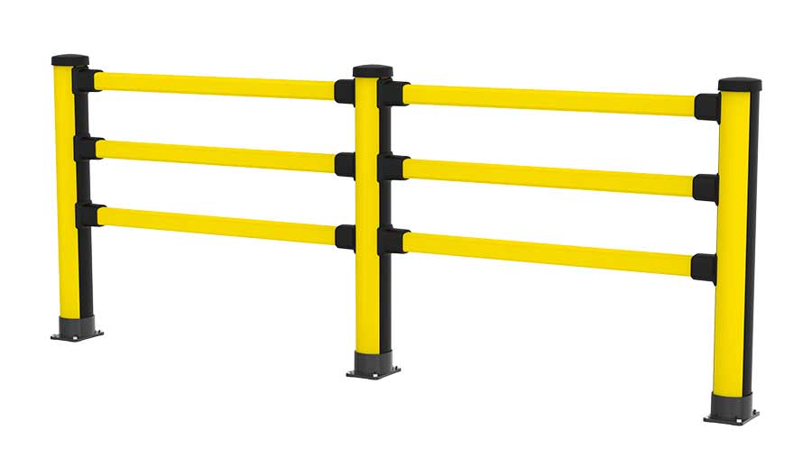 Essential pedestrian with three rails stand alone