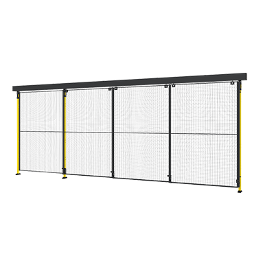 Porta scorrevole tripla con tripla guida