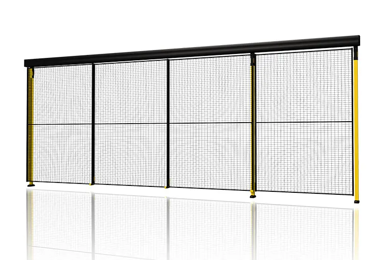 Cancello telescopico doppio e triplo con guida)