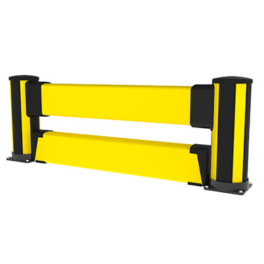 Barriera antiurto alta con barriera a pavimento