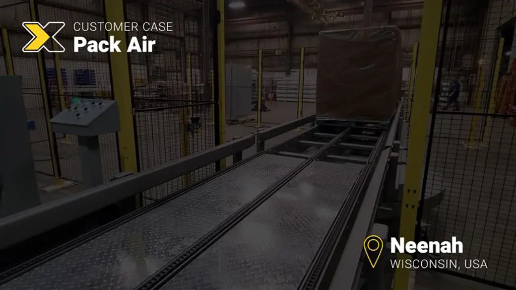 Sistema di pallettizzazione con protezioni perimetrali Axelent