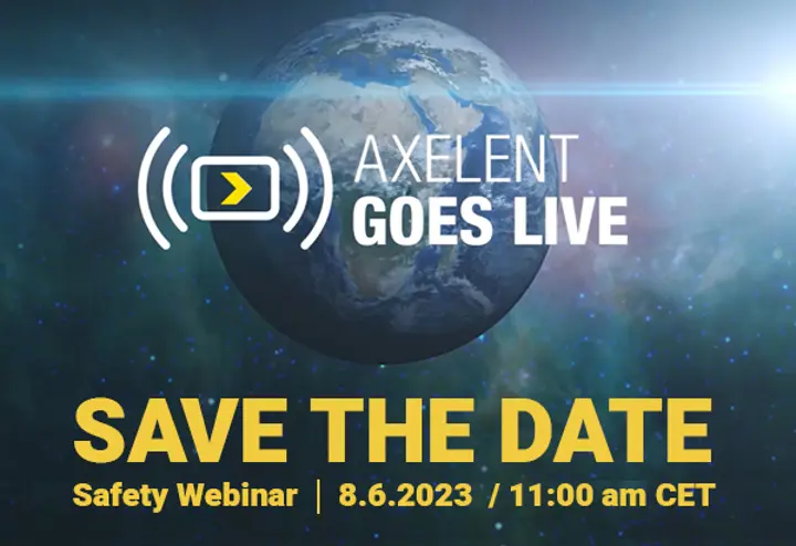 SAVE THE DATE - Axelent Safety Webinar 8 giugno alle ore 11:00  SAVE THE DATE - Axelent Safety Webinar 8 giugno alle ore 11:00