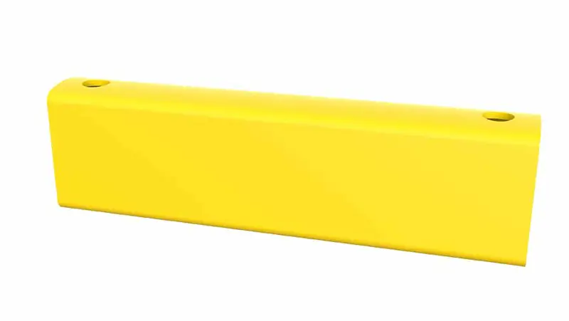 Barriera pedonale con doppia protezione dagli impatti