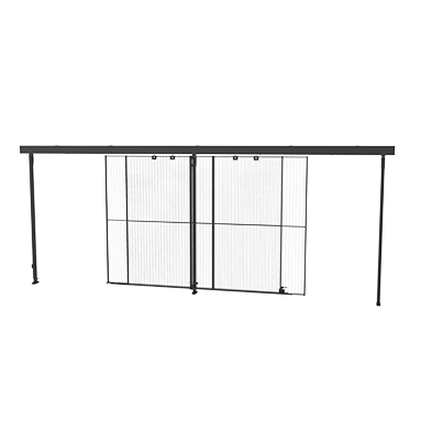 Porta scorrevole doppia, sovrapposta