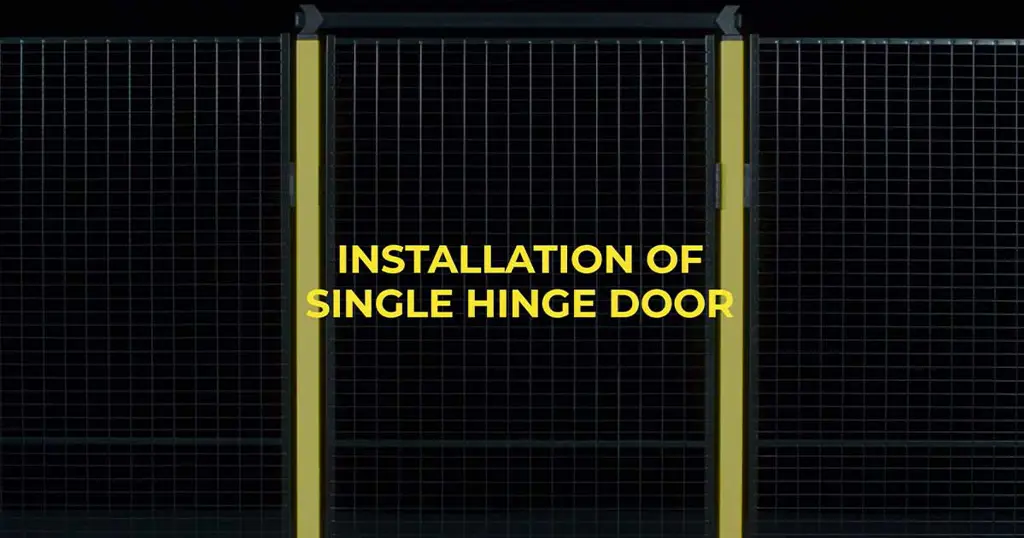 Installazione di una porta singola a battente con Axelent