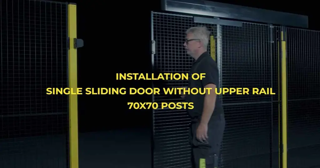 Installazione di Porta scorrevole singola senza guida con Axelent