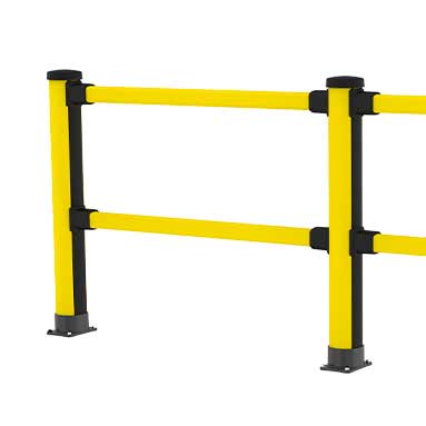 Barriera pedonale Essential con doppia traversa paraurti