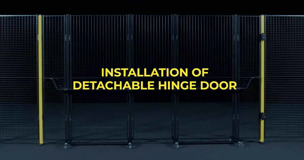 Installazione di Porta a battente rimovibile con Axelent