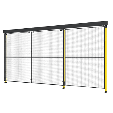 Porta scorrevole doppia con doppia guida