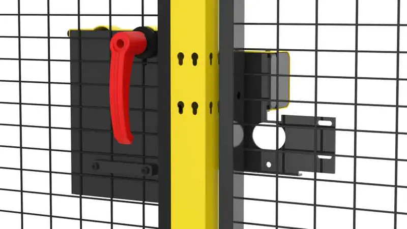 back of lock for machine guarding