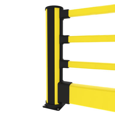 Barriera pedonale con impatto