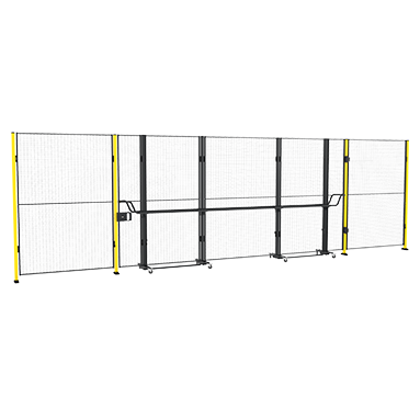 Porta con cerniera removibile