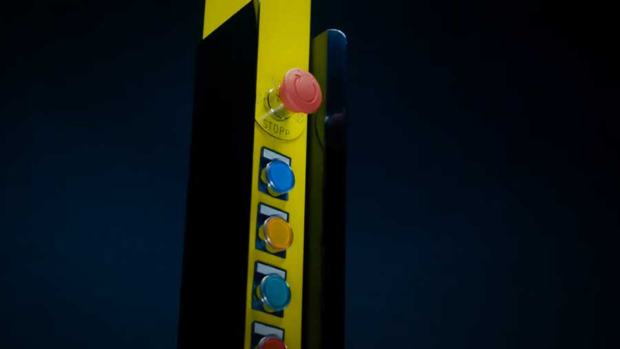 Montante predisposto per pulsantiere