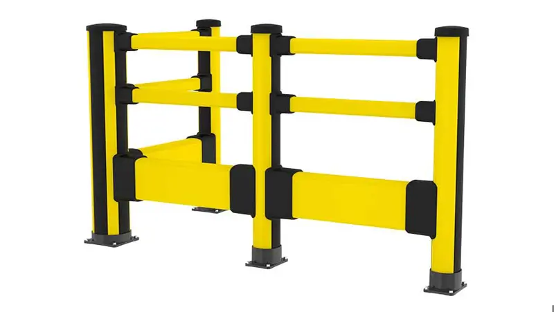 Black and yellow Essential Pedestrian with impact high corner configuration